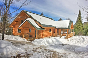 Lakefront Log Cabin with Dock about 9 Mi to Lutsen Mtn